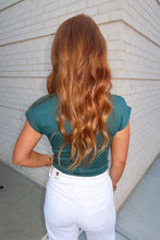 Load image into Gallery viewer, Jane Cap Sleeve Top-Teal
