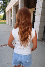 Load image into Gallery viewer, Time Again Knit Tank-White