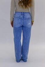 Load image into Gallery viewer, Dexterity High Rise Distressed Slim Wide Leg Jeans