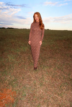 Load image into Gallery viewer, Fall in Love Lace Midi Dress-Brown