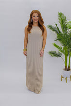 Load image into Gallery viewer, Tally Ribbed Midi Dress- Taupe
