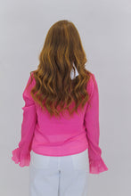 Load image into Gallery viewer, Candy Bell Sleeve Blouse- Pink