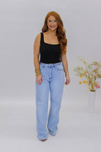 Load image into Gallery viewer, Jess Square Neck Bodysuit-Black