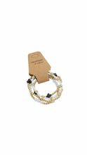 Load image into Gallery viewer, Gold Beaded Colored Bracelet