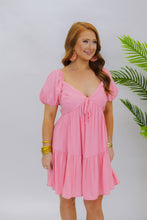 Load image into Gallery viewer, Make You Blush Mini Dress- Pink

