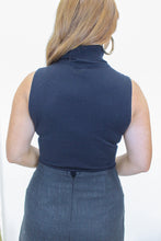 Load image into Gallery viewer, Dessi Tank Turtle Neck Bodysuit- Black