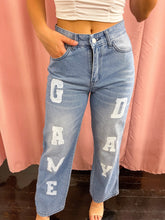 Load image into Gallery viewer, Isabelle Renee Art x GB- Gameday Football Jeans
