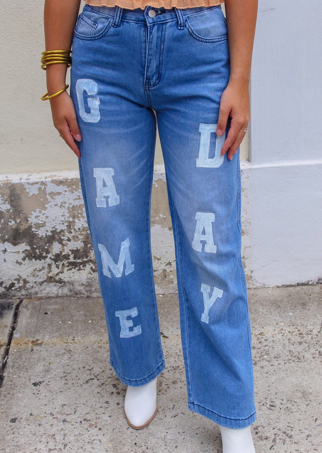 Isabelle Renee Art x GB- Gameday Football Jeans