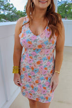 Load image into Gallery viewer, Blossom Cross Back Mini Dress
