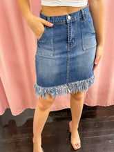 Load image into Gallery viewer, Isabelle Renee Art x GB- Blue Peach Skirt
