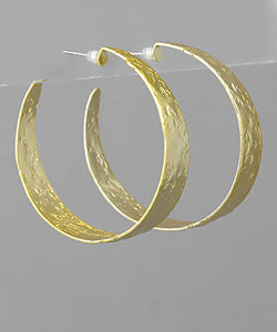 Textured Color Metal Hoops