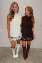 Load image into Gallery viewer, Harvest Fringe Turtleneck Sweater-Cream
