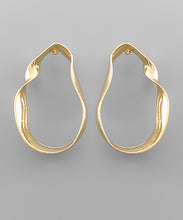 Load image into Gallery viewer, Twisted Oval Earrings

