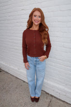 Load image into Gallery viewer, Cozy Night Cable Knit Cardigan-Brown
