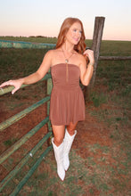 Load image into Gallery viewer, Carmen Strapless Waist Romper-Brown
