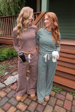Load image into Gallery viewer, The Pine Striped Set-Green
