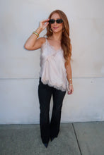 Load image into Gallery viewer, Weekend Plans Satin Lace Top
