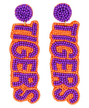 Load image into Gallery viewer, &quot;TIGERS&quot; Letter Earrings
