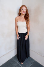 Load image into Gallery viewer, Hazel Strapless Midi Dress-Black
