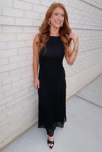 Load image into Gallery viewer, Take Time Lace Midi Dress-Black
