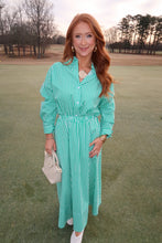 Load image into Gallery viewer, Clubhouse Striped Button Up- Green
