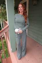 Load image into Gallery viewer, The Pine Striped Set-Green

