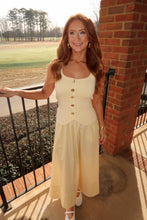 Load image into Gallery viewer, Fairway Stripe Midi Skirt-Yellow
