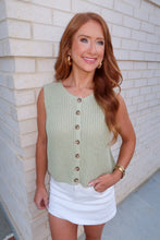 Load image into Gallery viewer, Charlie Knit Button Down- Olive
