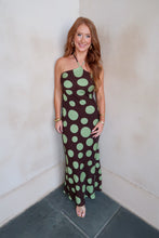 Load image into Gallery viewer, Parker Polka Dot Halter Dress-Brown
