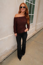 Load image into Gallery viewer, Kasey Lace Sheer Top-Brown
