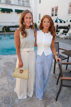 Load image into Gallery viewer, Kylie Stripped Cardigan Vest-Cream
