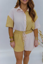 Load image into Gallery viewer, Lemonburst Colorblock Set- Ivory/Taupe
