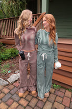 Load image into Gallery viewer, The Pine Striped Set-Green
