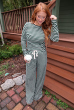 Load image into Gallery viewer, The Pine Striped Set-Green
