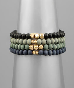 Multi Color Wood Bracelet