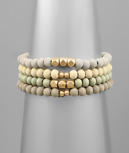 Multi Color Wood Bracelet