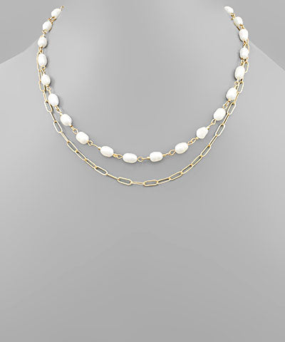 Fresh Water Pearl Layered Necklace