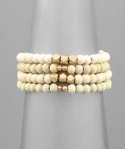 Multi Color Wood Bracelet