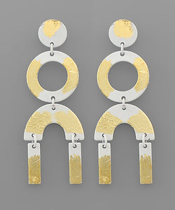 Metal Drop Earrings