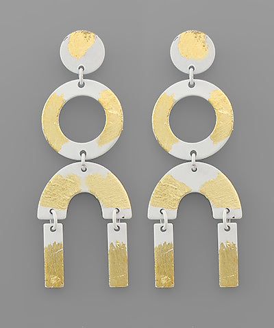 Metal Drop Earrings