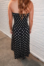 Load image into Gallery viewer, Claire Polka Dot Strapless Dress
