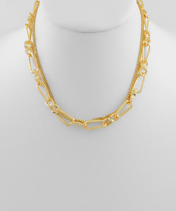 2 Layers Multi Chain Necklace