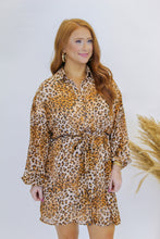 Load image into Gallery viewer, Stay Golden Button Down Mini Dress
