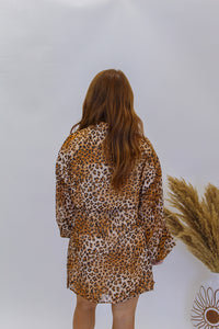 Stay Golden Button Down Mini Dress