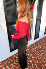 Load image into Gallery viewer, Ruby Ribbed Sweater-Red
