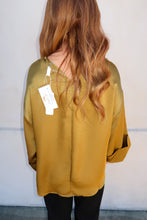 Load image into Gallery viewer, Hillary Wide Sleeve Blouse- Mustard
