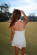 Load image into Gallery viewer, Over Par Halter Athletic Romper-White
