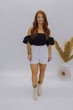 Load image into Gallery viewer, Bring In Corduroy Shorts- Off White
