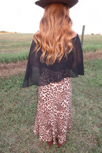Load image into Gallery viewer, Georgia Chiffon Poncho Top-Black
