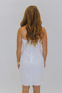Last Fling Strapless Dress-White
